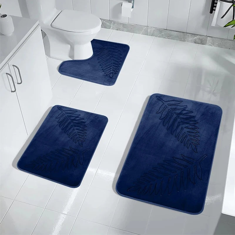 Badrumsmattor i memory foam – set om 3
