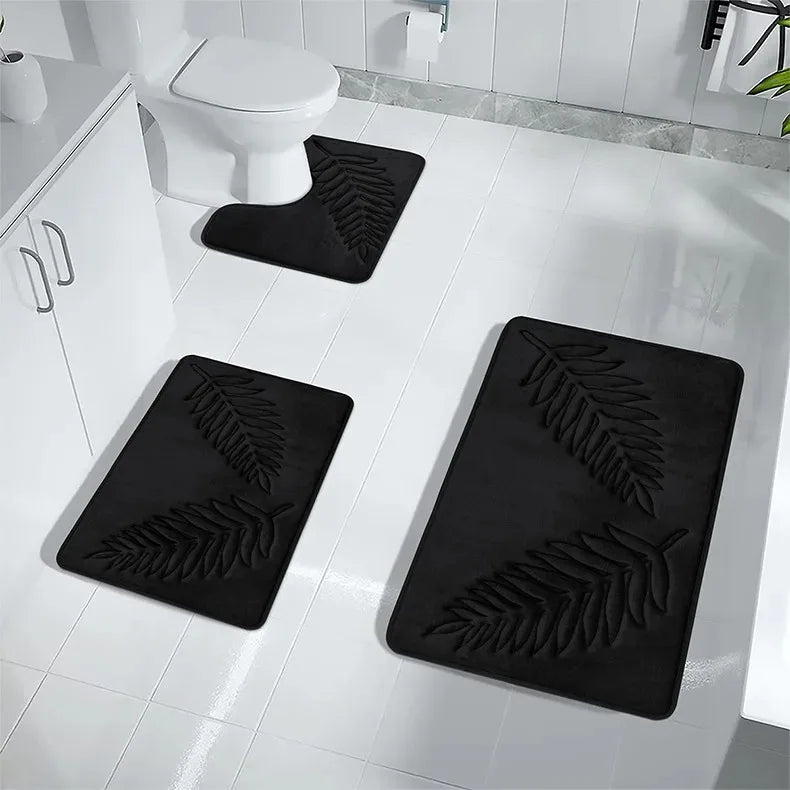 Badrumsmattor i memory foam – set om 3