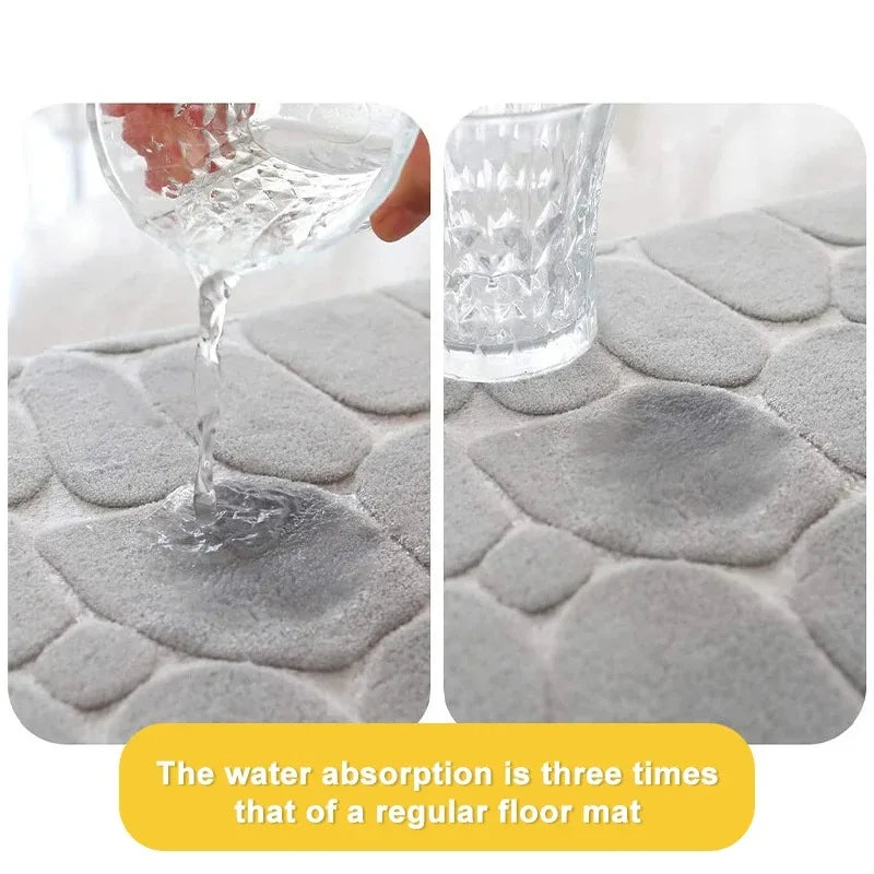 Badrumsmattor i memory foam – set om 3