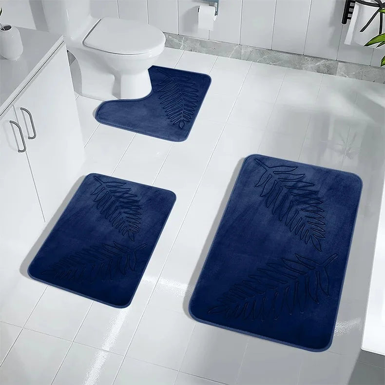Badrumsmattor i memory foam – set om 3
