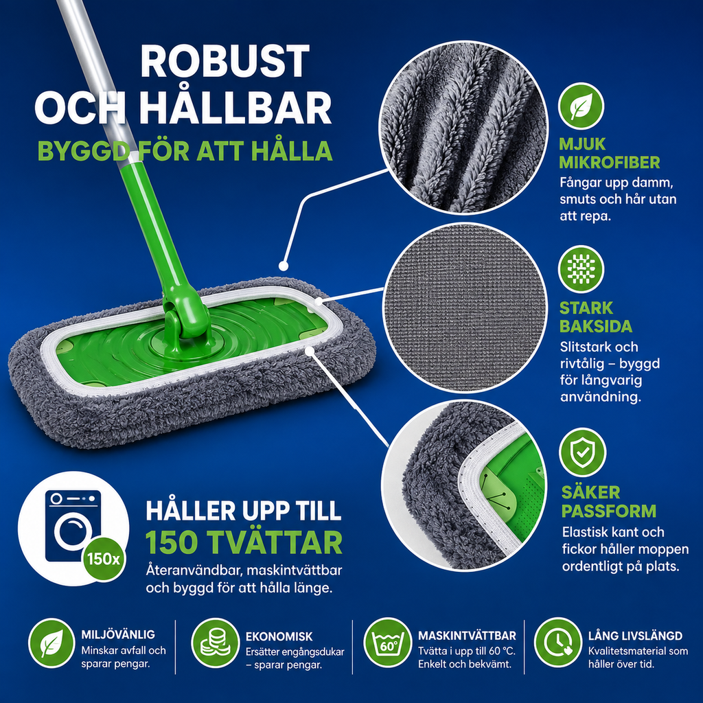 Återanvändbara moppdukar i mikrofiber – bild 8 – Hemvana