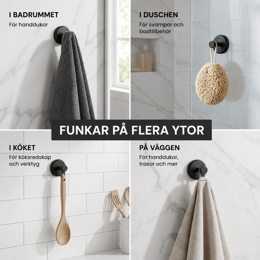 Fyndium Twist & Lock suction hooks 4-pack – image 6