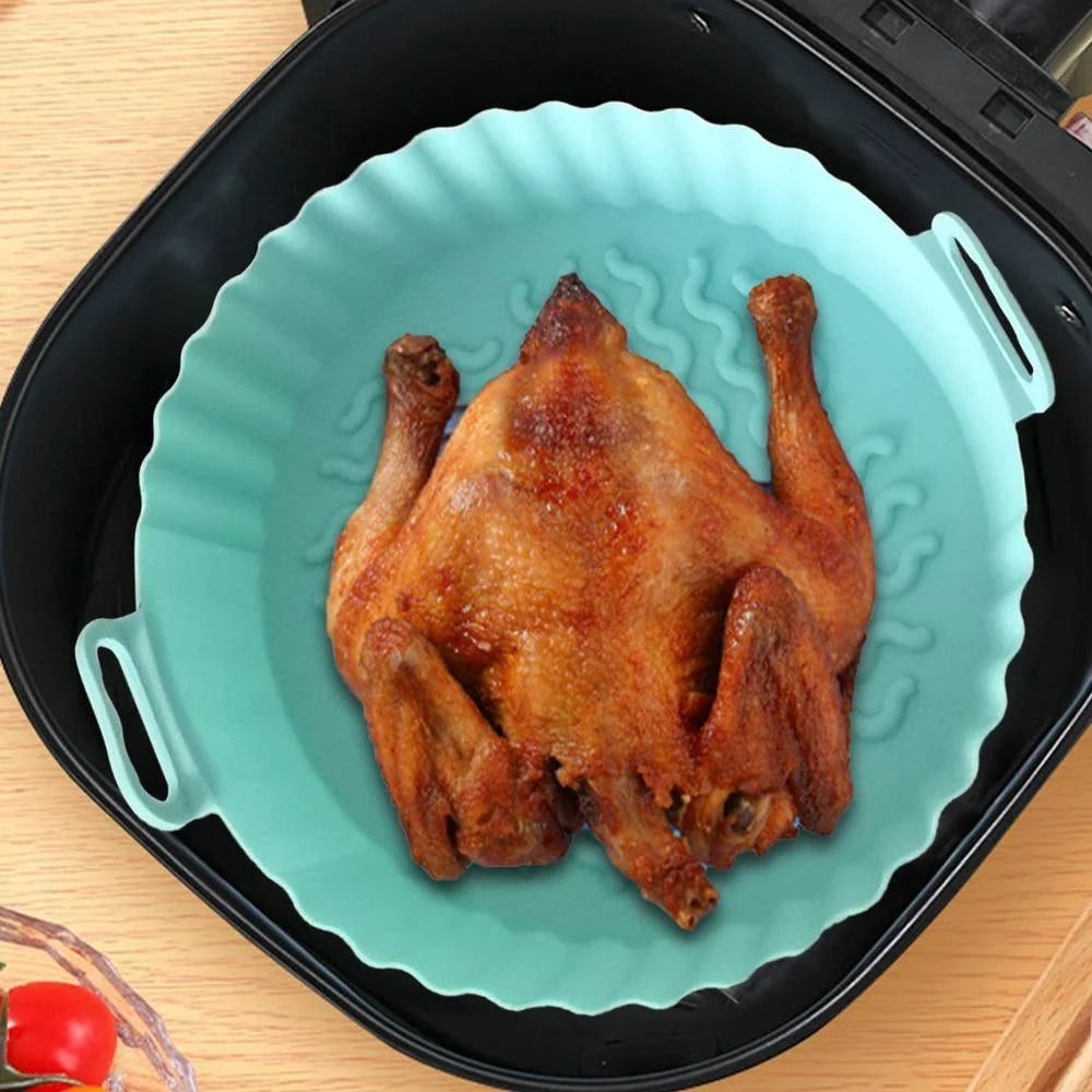 Silikonform för airfryer – återanvändbar, 20 cm