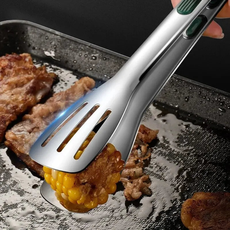 Grilltång i rostfritt stål med halkfritt grepp