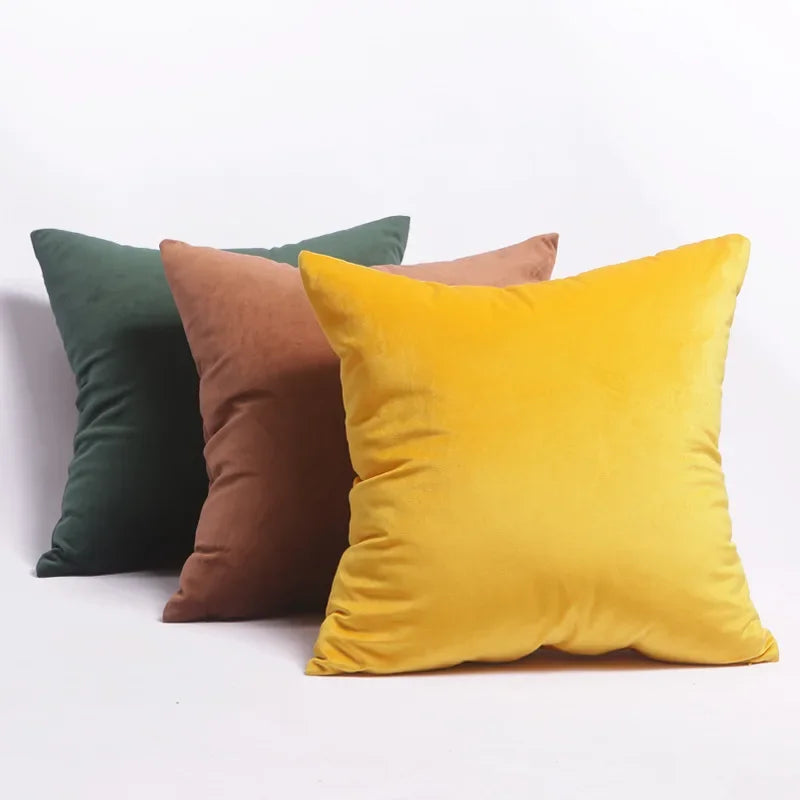 Kuddfodral i sammet – 45 × 45 cm