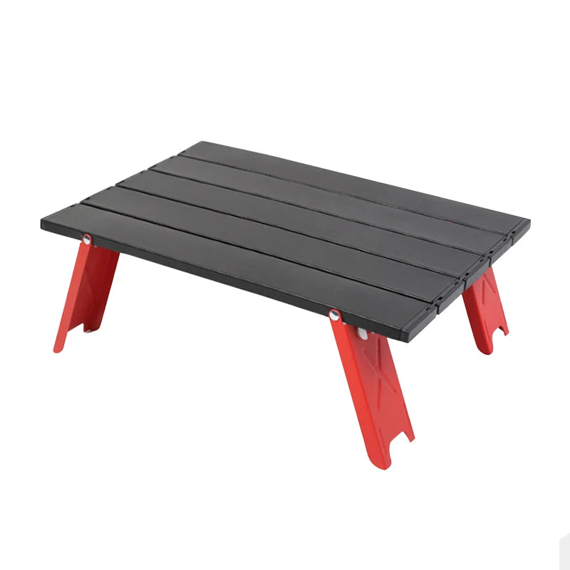 Hopfällbart campingbord i aluminium