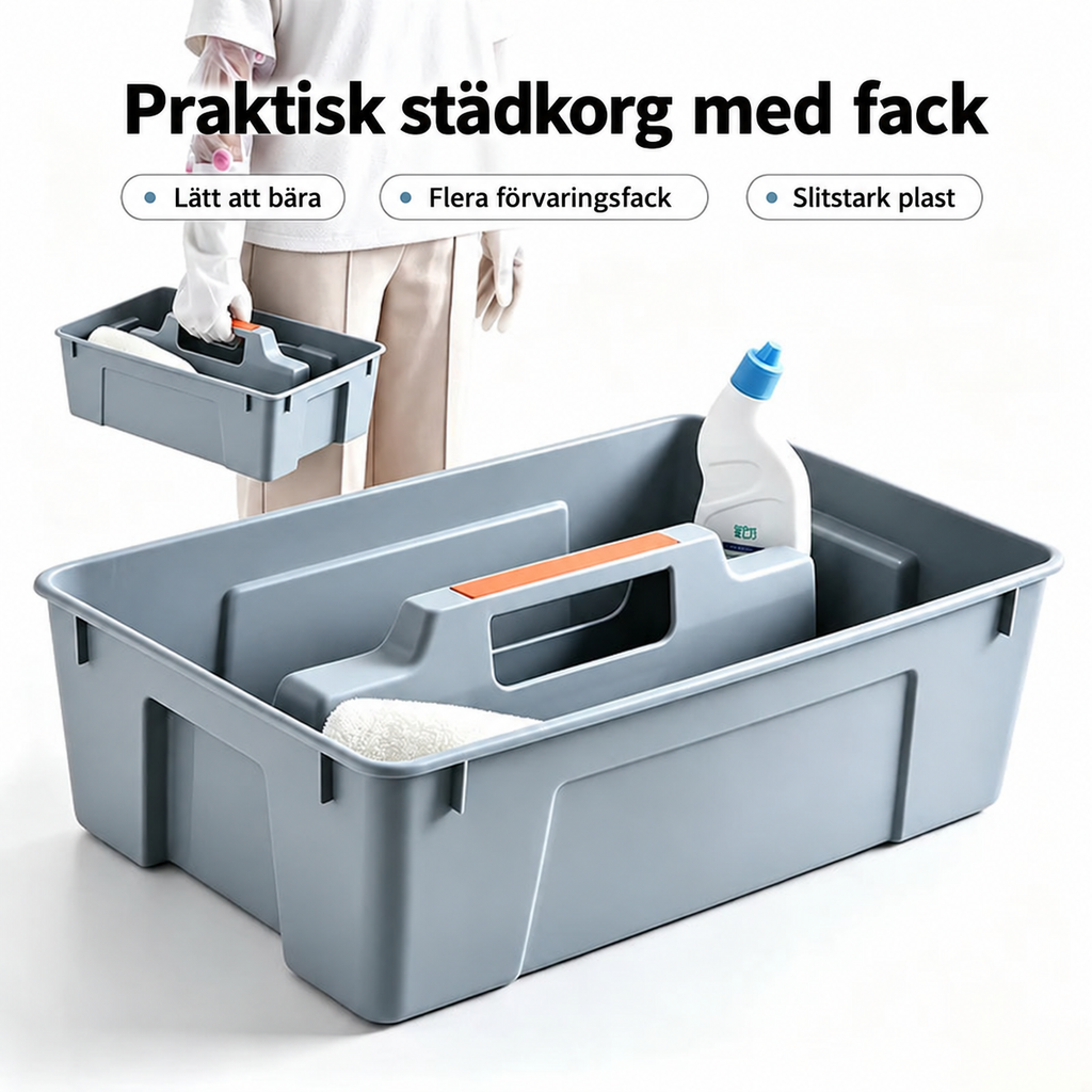 Städkorg med fack – bild 3