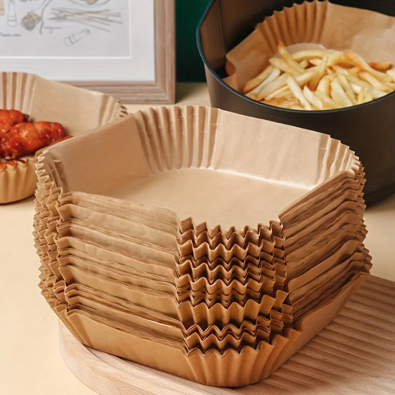 Bakplåtspapper för airfryer – 50 st