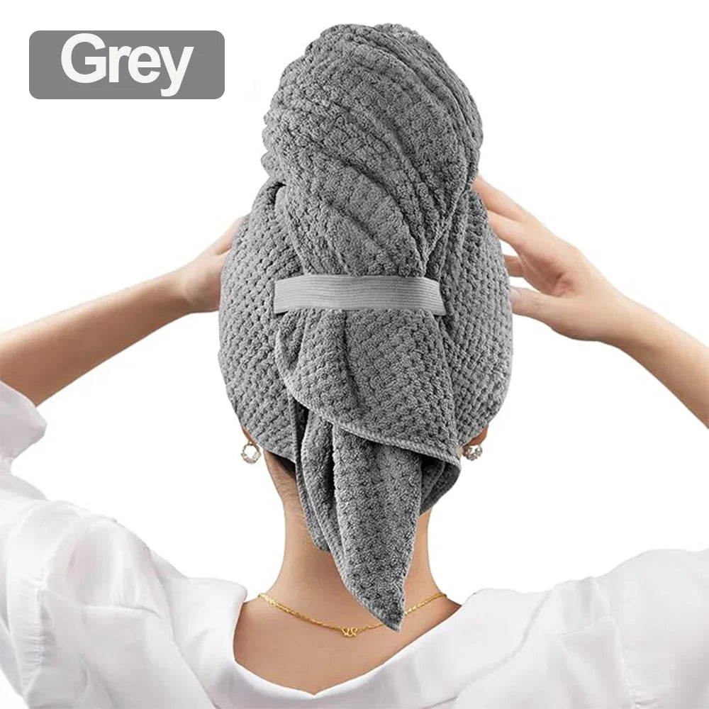 Hårhandduk i mikrofiber – snabbtorkande turban