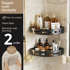 Självhäftande hörnhylla för dusch – 2-pack – bild 4