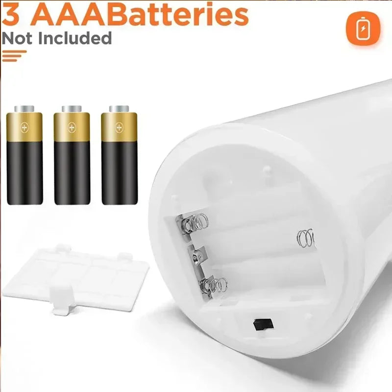 LED-blockljus med flimrande låga – 3-pack