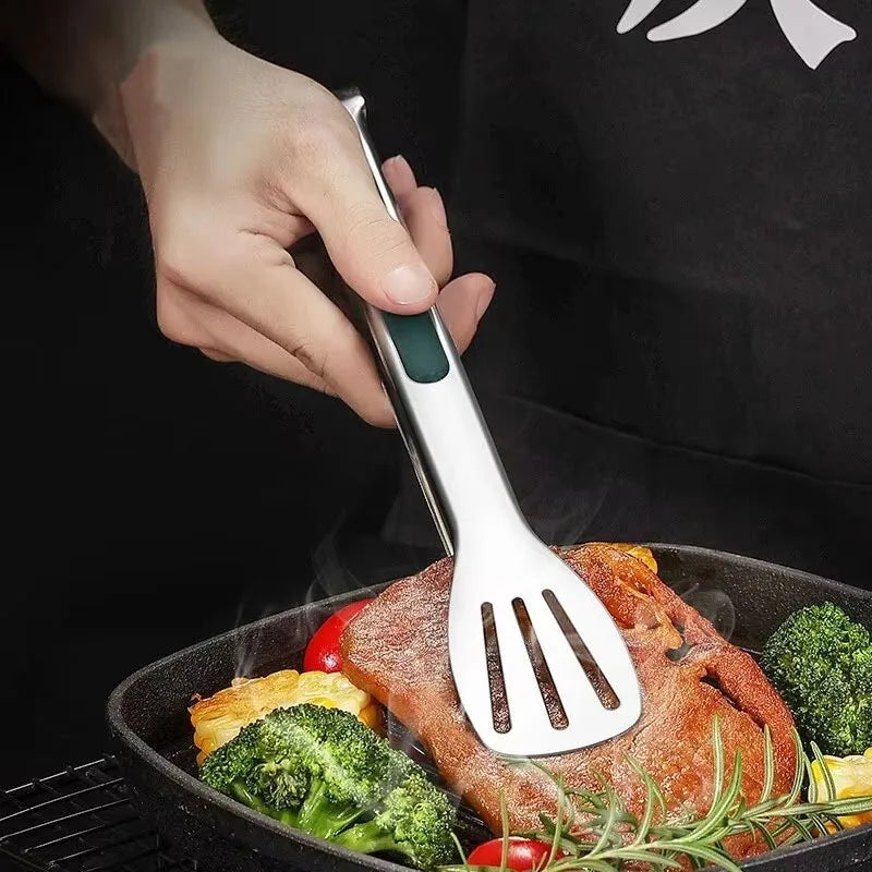Grilltång i rostfritt stål med halkfritt grepp
