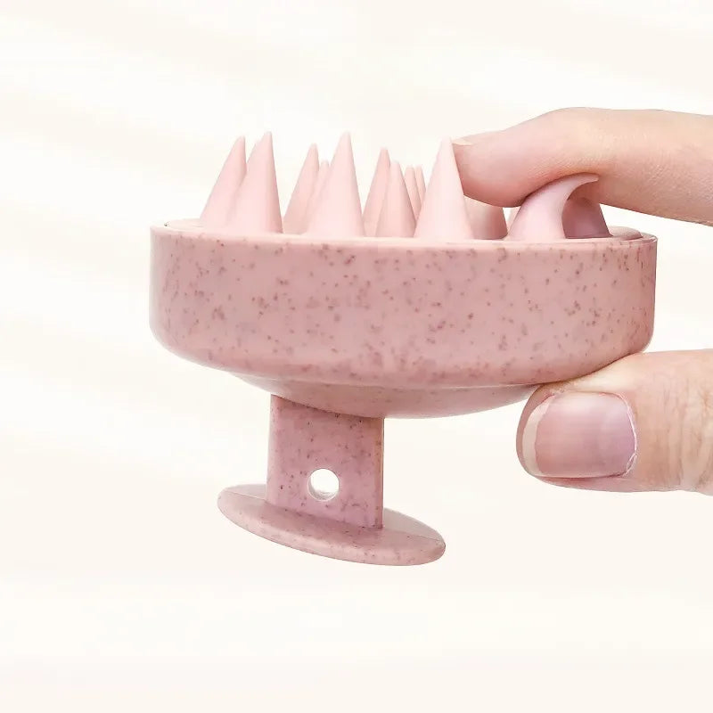 Schampoborste i silikon – hårbottenmassage – bild 4