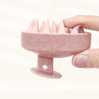 Schampoborste i silikon – hårbottenmassage – bild 4
