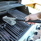 Grillborste 3-i-1 i rostfritt stål