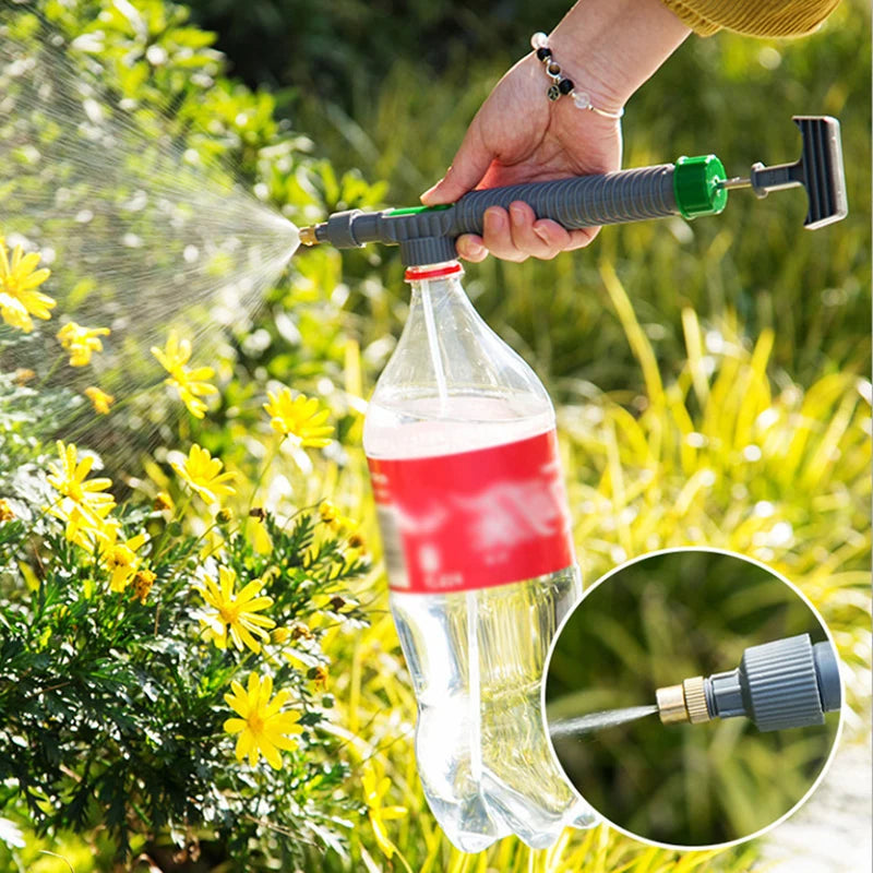 Sprutmunstycke med tryckpump för PET-flaska