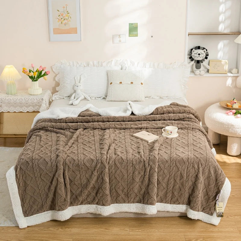 Fluffig sherpafilt – varm och mjuk
