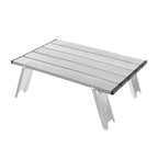 Hopfällbart campingbord i aluminium