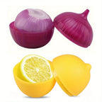 Förvaringsburk för halv citron och lök