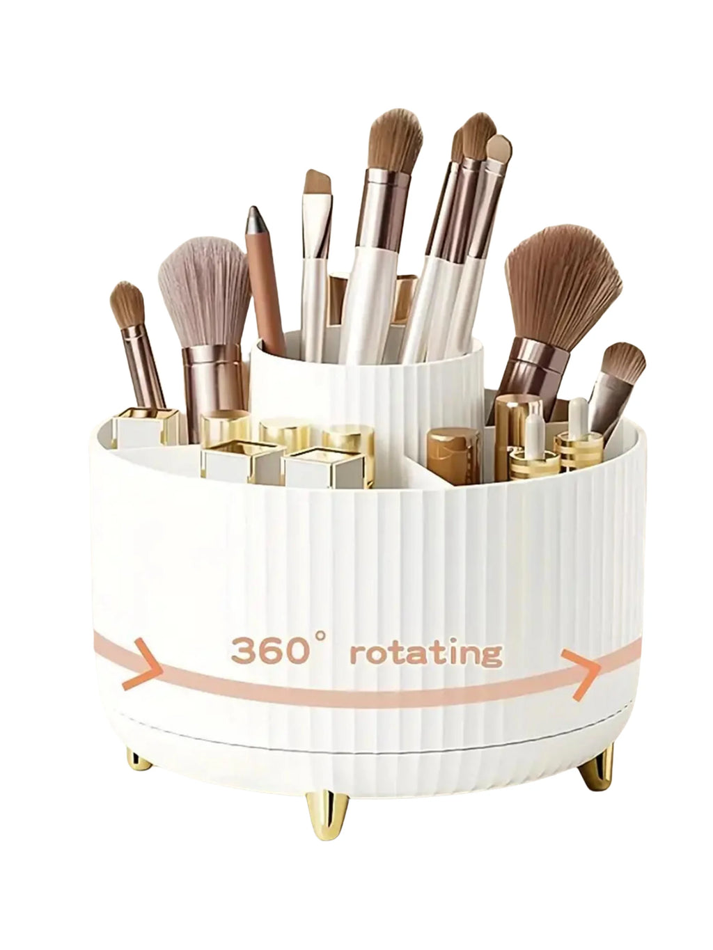 Roterande sminkorganiser med 5 fack