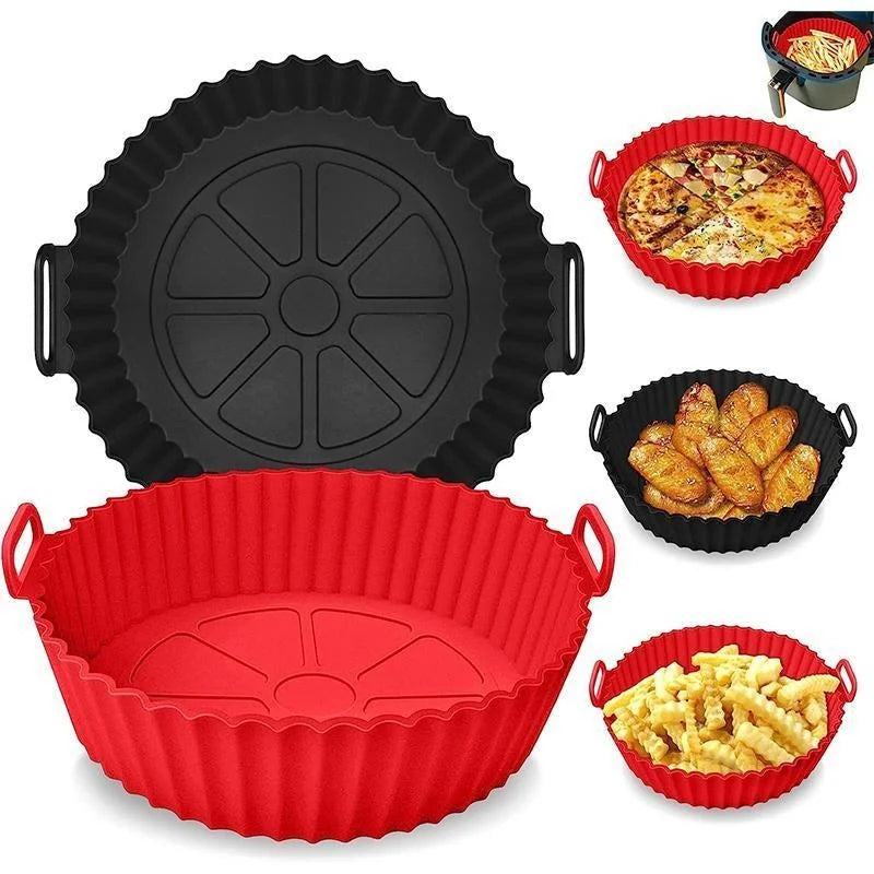 Silikonform för airfryer – återanvändbar, 20 cm