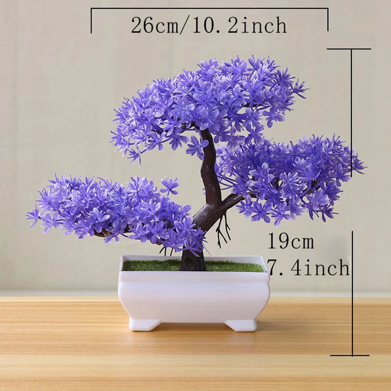 Konstgjord bonsai i kruka