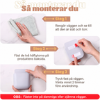 Väggmonterad förvaringsbox för fjärrkontroll och mobil