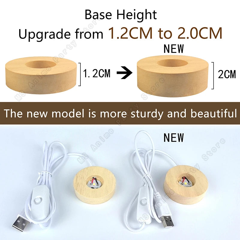 Kristallkula med 3D-motiv och LED-belysning