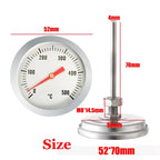 Ugns- och grilltermometer 0–500 °C