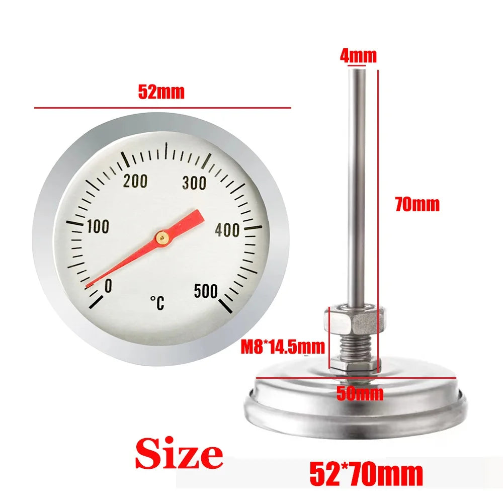 Ugns- och grilltermometer 0–500 °C