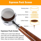 Puck screen för espresso i rostfritt stål