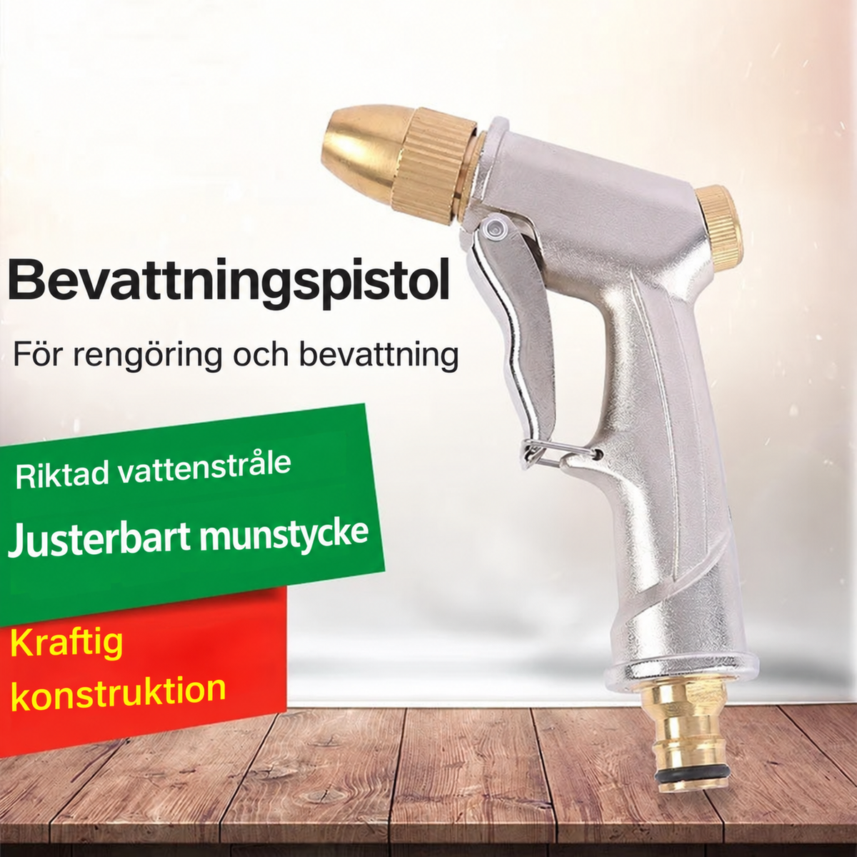Bevattningspistol i mässing – högtryck