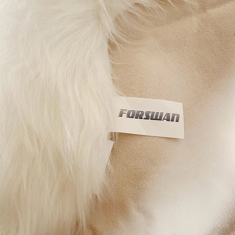 Fluffig matta i fuskpäls