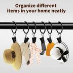 Gardinringar med clips i metall – 25 eller 32 mm