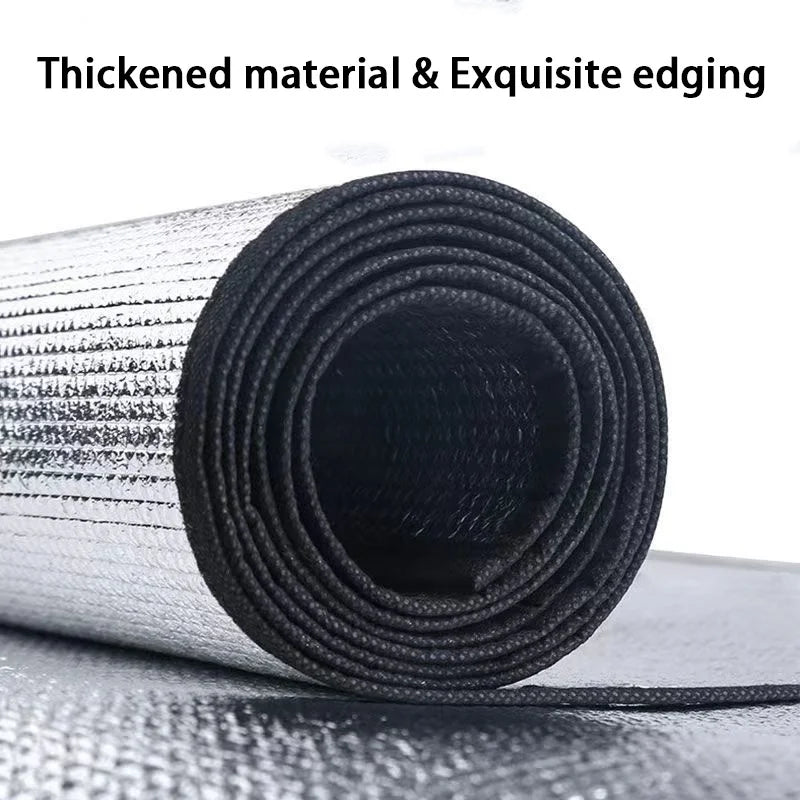 Picknick- och liggunderlag med aluminiumfolie – 200 × 200 cm