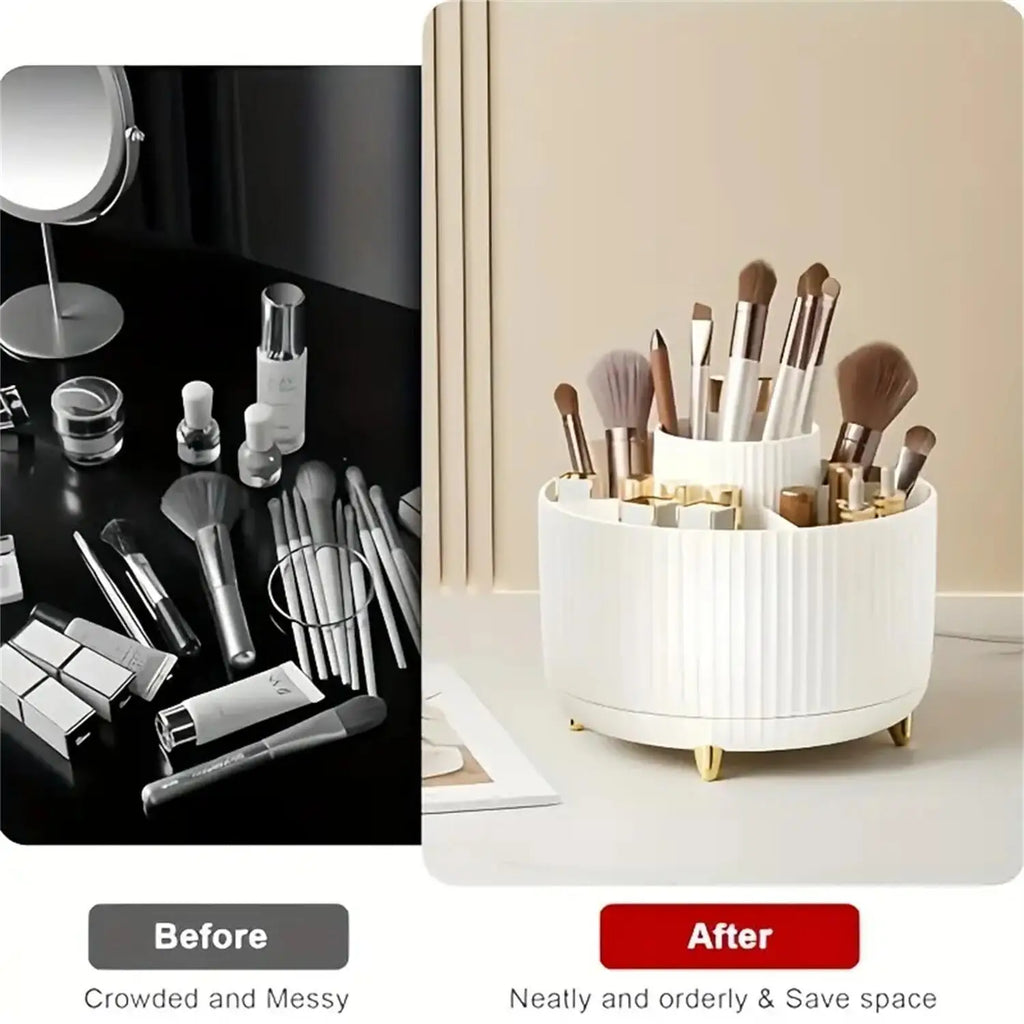 Roterande sminkorganiser med 5 fack