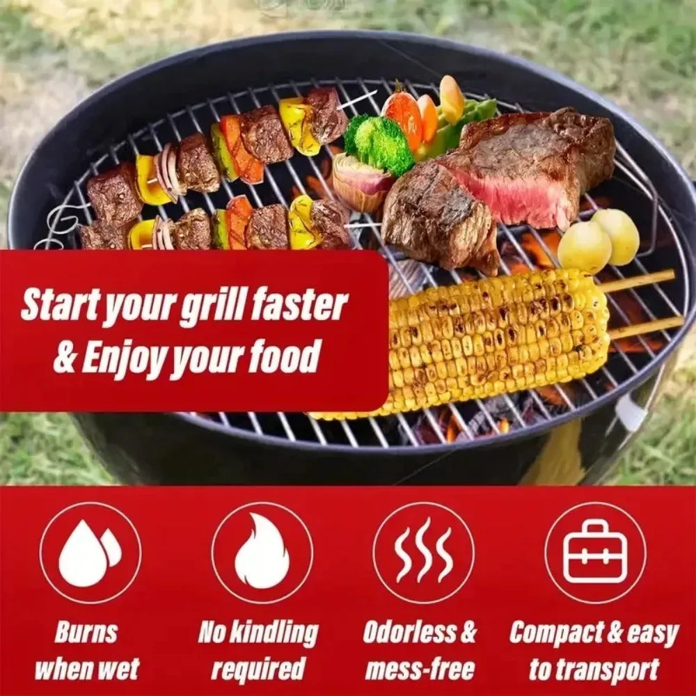 Tändstickor i trä och vax för grill – 30 st