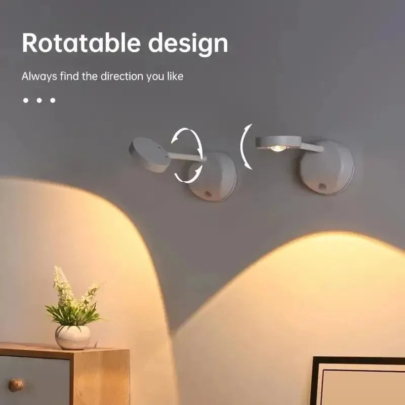 Uppladdningsbar spotlight med rörelsesensor