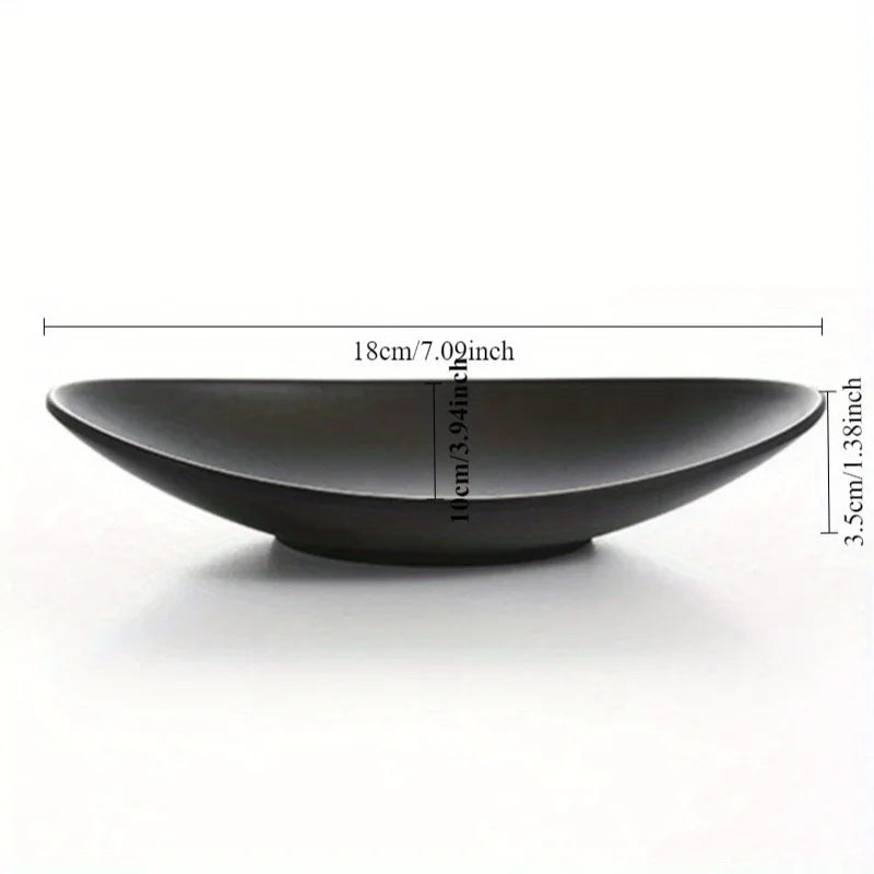Oval smyckesskål i keramik