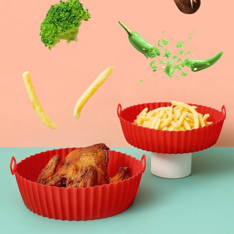 Silikonform för airfryer – återanvändbar, 20 cm