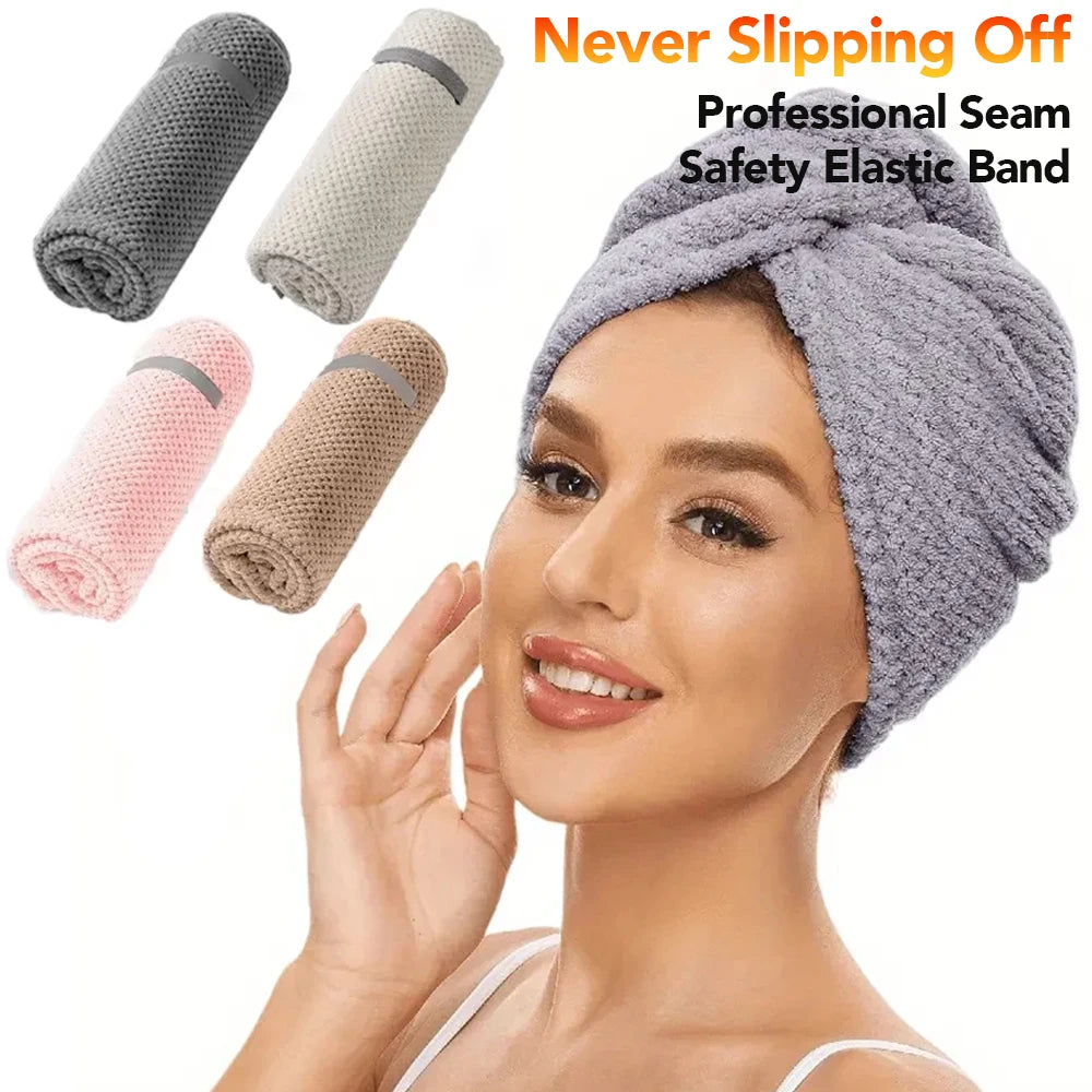 Hårhandduk i mikrofiber – snabbtorkande turban