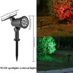 Solcellsdriven spotlight för trädgården – 9 LED