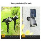 Solcellsdriven spotlight för trädgården – 9 LED