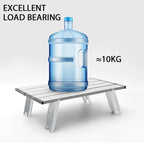 Hopfällbart campingbord i aluminium