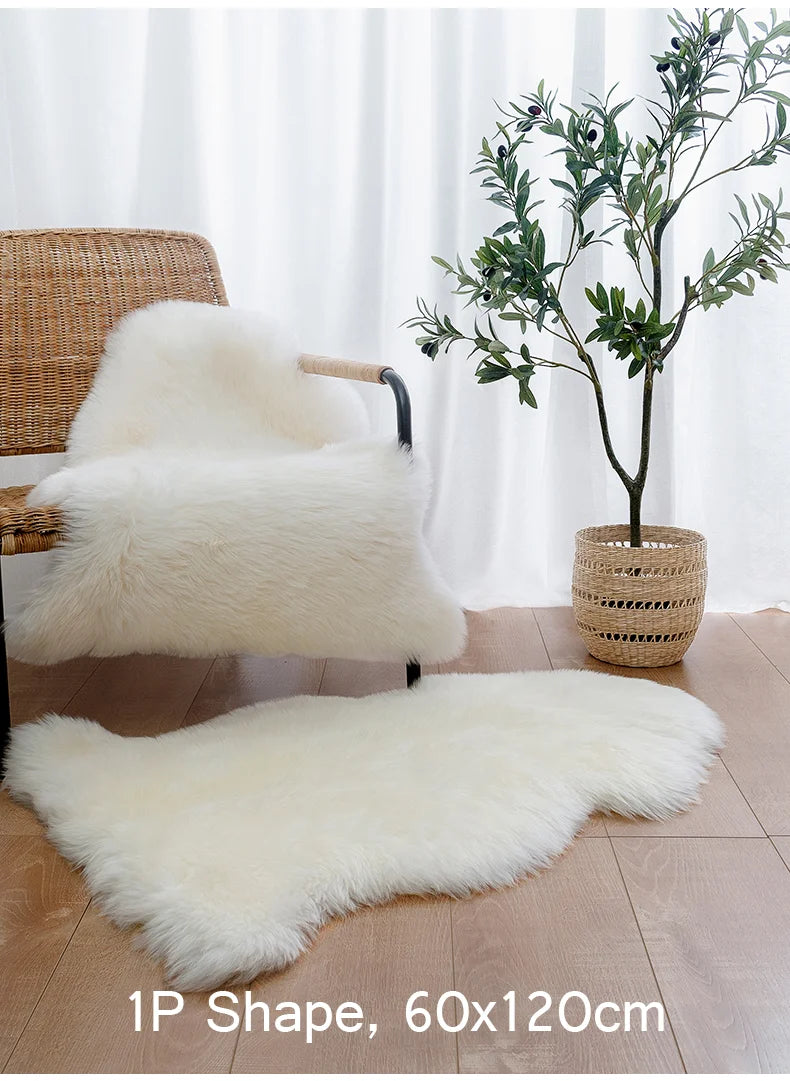Fluffig matta i fuskpäls