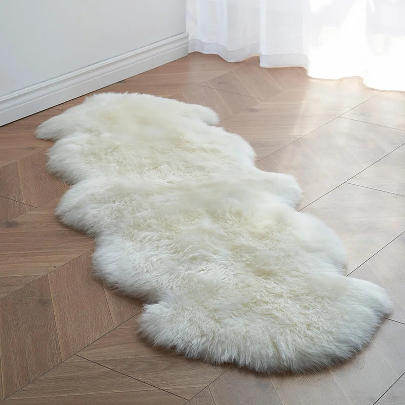 Fluffig matta i fuskpäls