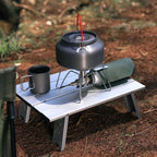 Hopfällbart campingbord i aluminium