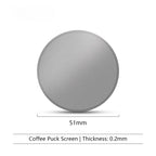 Puck screen för espresso i rostfritt stål