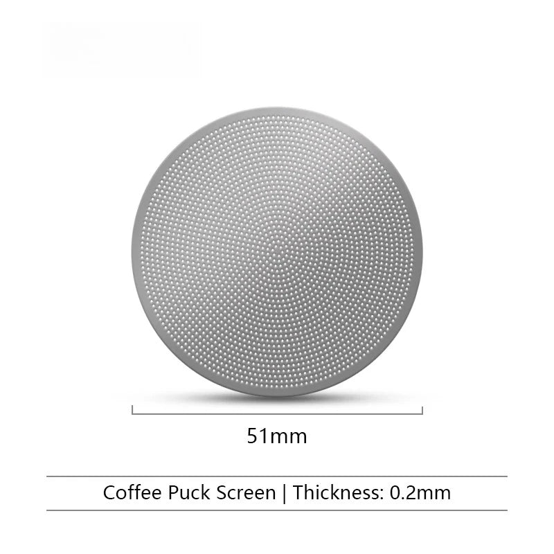 Puck screen för espresso i rostfritt stål