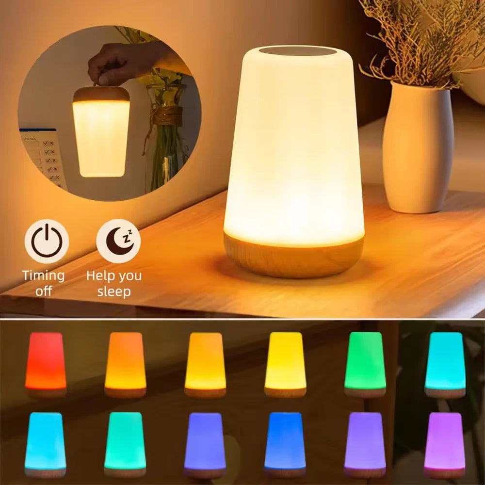 Uppladdningsbar bordslampa med touch – 13 färger